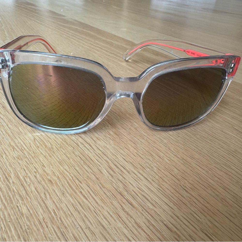 Marc Jacobs Clear and Hot pink Sunglasses